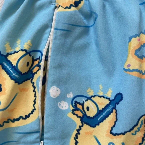 Mens Swim Shorts with Liner Quick Dry with Zipper Pockets Size Large - Picture 4 of 9